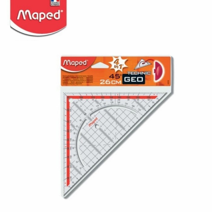 

Menakjubkan Penggaris Teknik Geo 45 26 Cm 4 In 1 Maped Ruler Set Square Murah