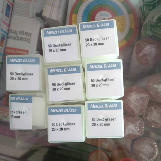 Cover Glass ukuran 20 x 20