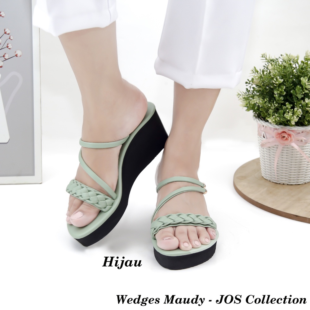 Sandal Wedges Wanita - Maudy Tinggi 7 cm by JOS Collection