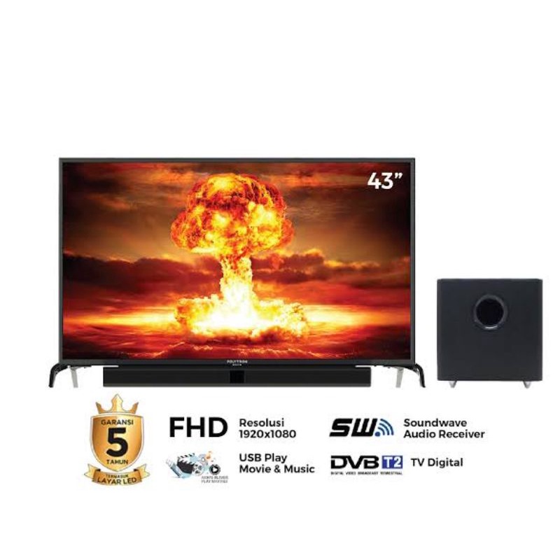 POLYTRON Digital TV Cinemax Soundbar LED TV 43 inch PLD 43BV1558