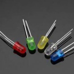 LED 10pcs RED F5 5MM MERAH KUNING HIJAU BIRU PUTIH  PILIH VARIAN WARNA