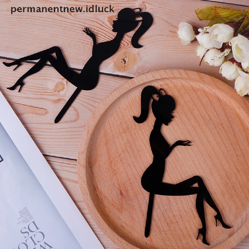 Topper Kue Bentuk High Heels Bahan Akrilik Untuk Dekorasi Pernikahan