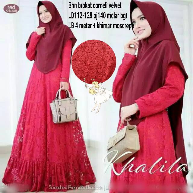 Lg Syari jumbo Khalila ( 4 warna  )CAG