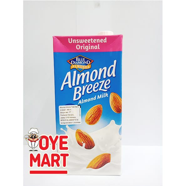 BLUE DIAMOND ALMOND BREEZE UNSWEETENED ORIGINAL 946ML / ALMOND SUSU