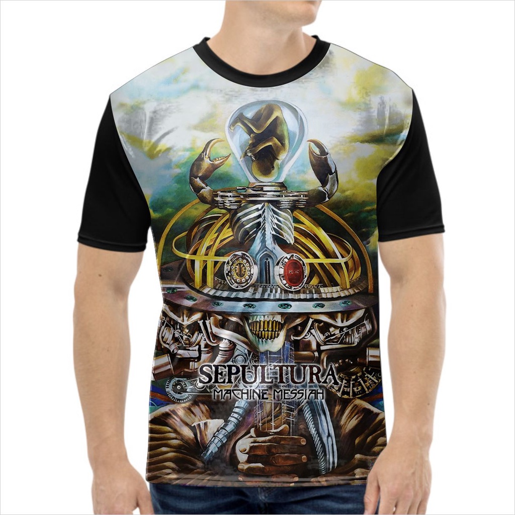Kaos Music Pria Sepultura Machine Messiah - SHOPLAB88