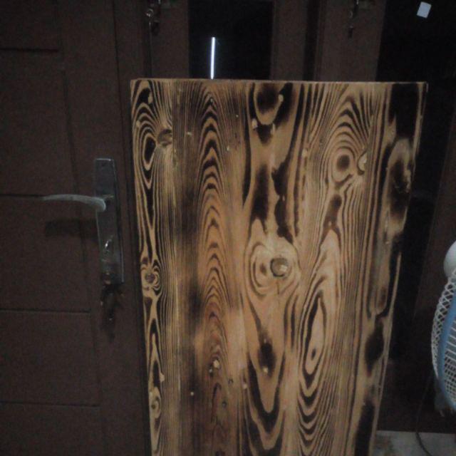 Papan Kayu Jati Belanda  120x50x2cm Warna Bakar