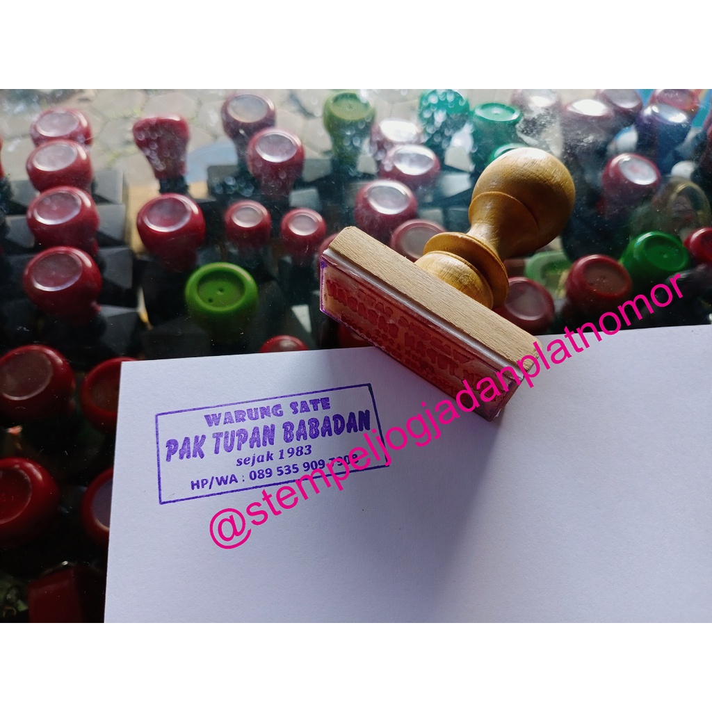 

Stempel / Stempel Kayu / Stempel Klise