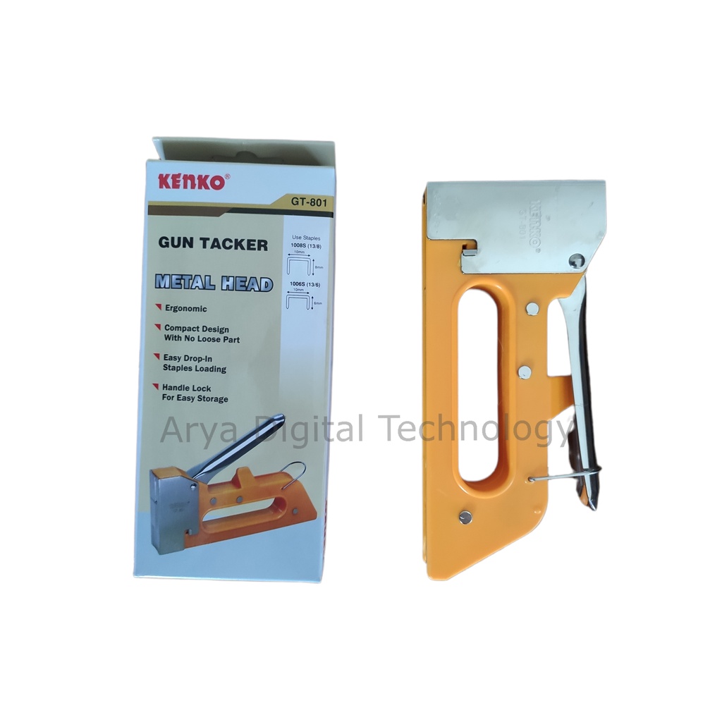 

RK Gun Tacker GT-801 Kenko Stapler Tembak Staples Hekter Murah Original