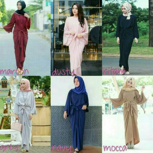 TERMURAH! Utaran Kaftan Dress - Long Dress Syar'i - Baju Lebaran Wanita