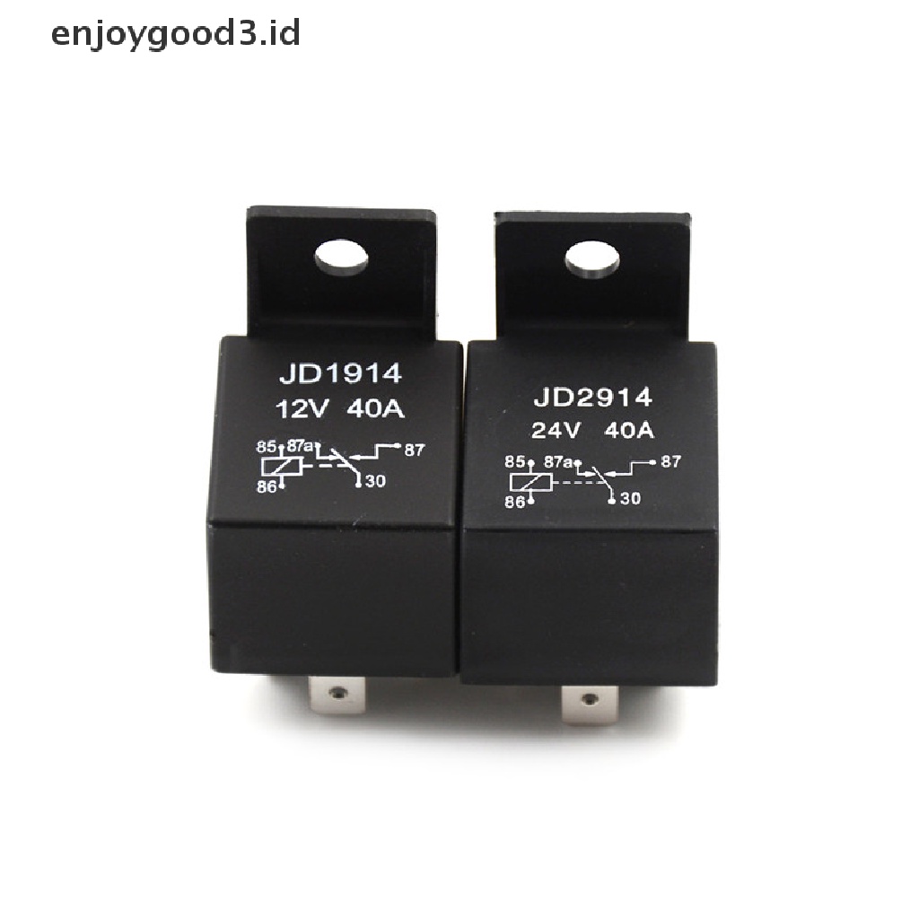 (Id) Relay 5-pin 40a Dc 12v / 24v Untuk Lampu Depan Mobil