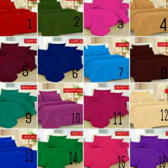 Ready Stok - Sprei Bonita Elegant Polos Embos Uk 180X200