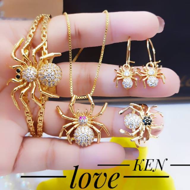 Xuping set perhiasan lapis emas 24k 1602