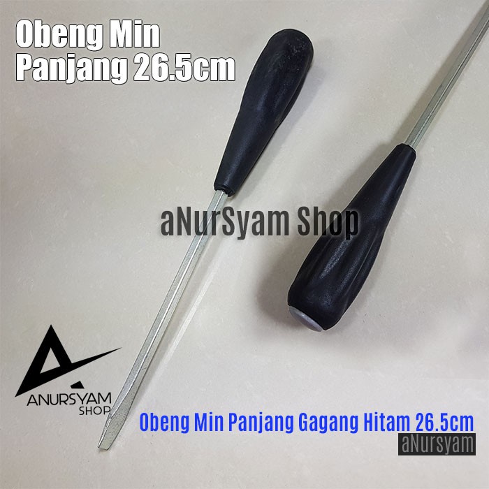 Obeng Min Panjang Gagang Hitam / Obeng Panjang Min