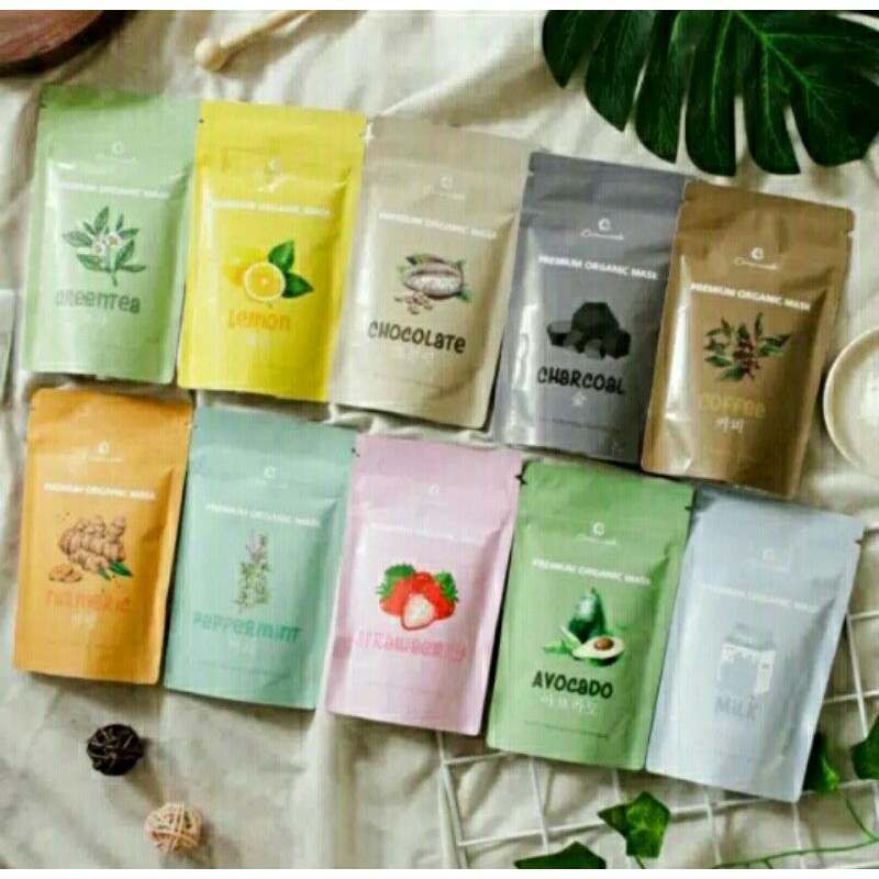 50gr Masker Organik (Tersedia 10 VARIAN) Masker Bubuk Organik/Masker