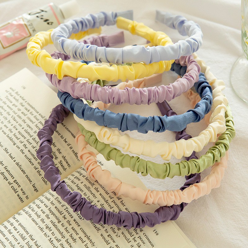 3SP | ART34 Bando Kerut Scrunchie Polos Fashion Korea Headband Ruffle Puff Import Murah