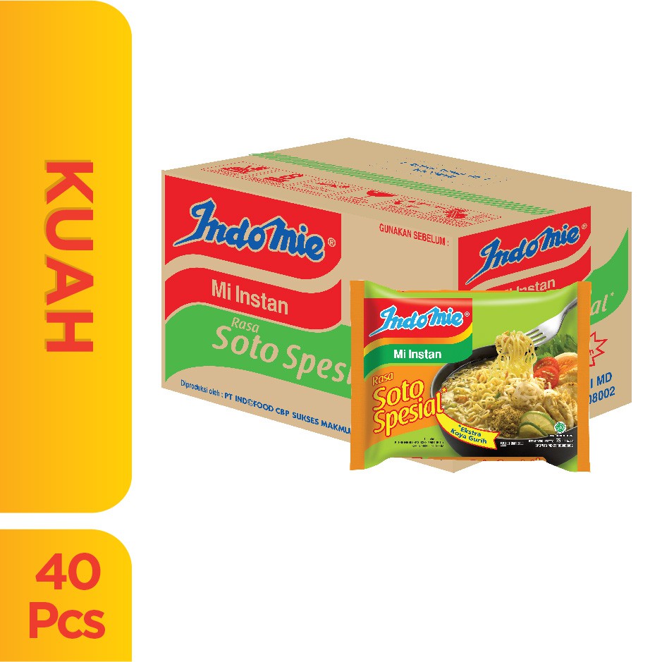 

1 Dus Isi 40 Pcs - Indomie Kuah Soto Spesial