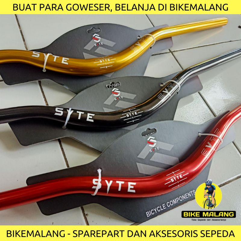 Handlebar Handle Bar Stang SYTE Untuk Sepeda Gunung MTB Alloy 31.8mm panjang 780mm 78cm Rise Tinggi