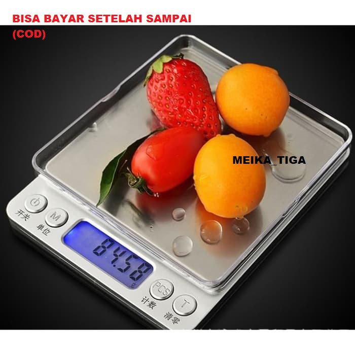 Timbangan Digital Kopi Emas Bumbu Dapur Batu Logam Bubuk 0.1gram 1Kg (MK3)