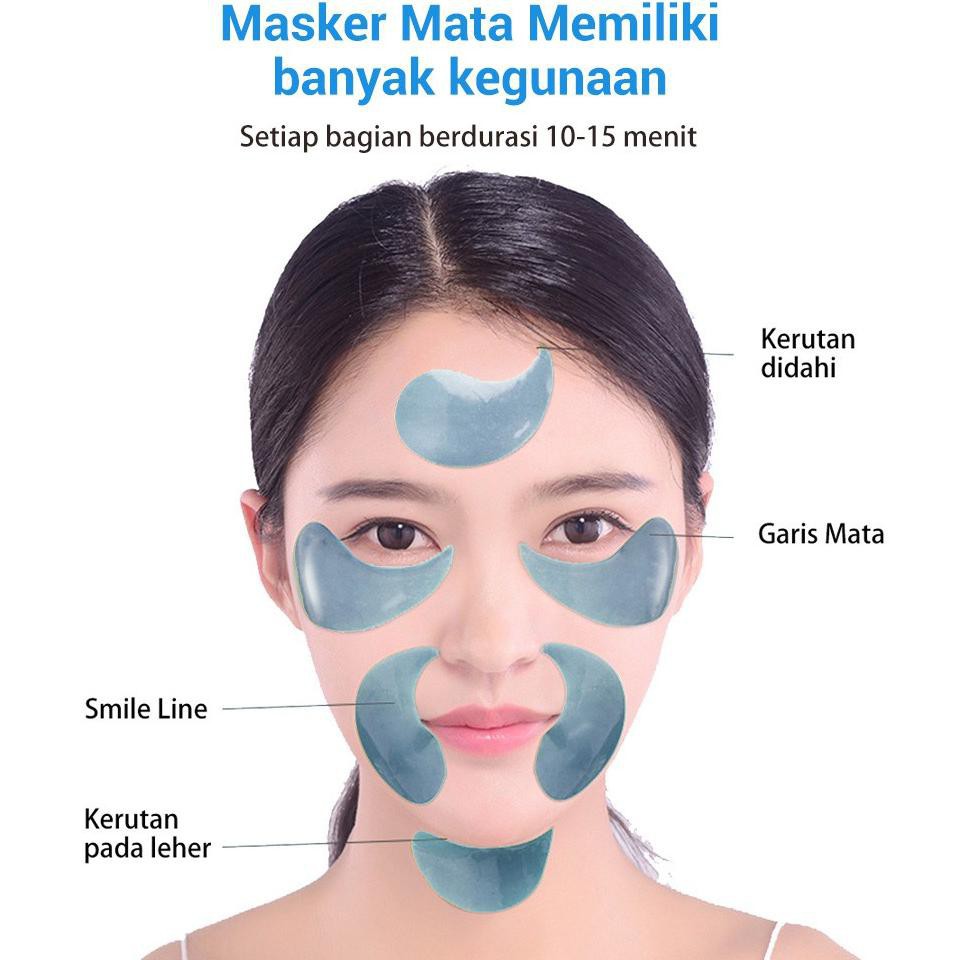 LANBENA Eye Mask Hyaluronic Acid Hydra-gel Masker Mata Mengencangkan kulit mata, memudar garis halus