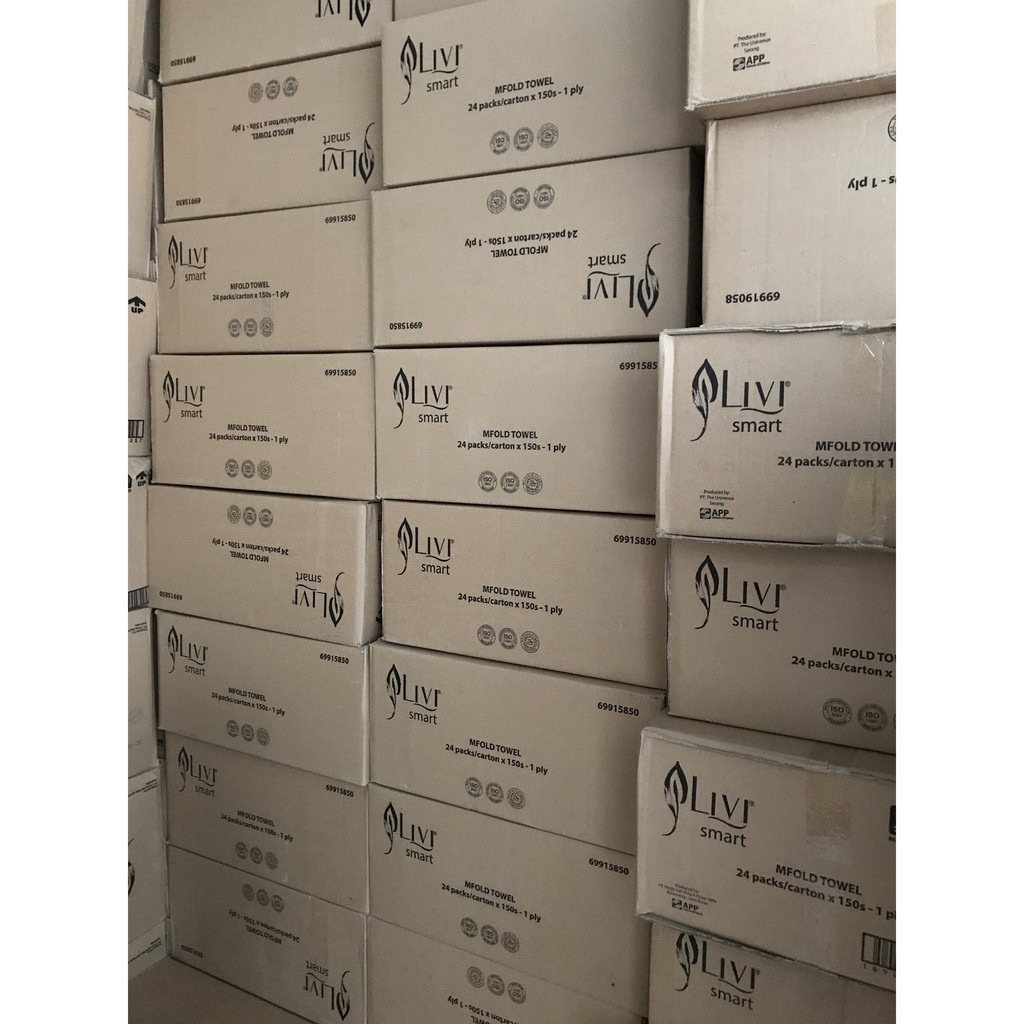 Tissue Hand Towel Multifold Livi (1dus) / Tisu Tangan Bandung