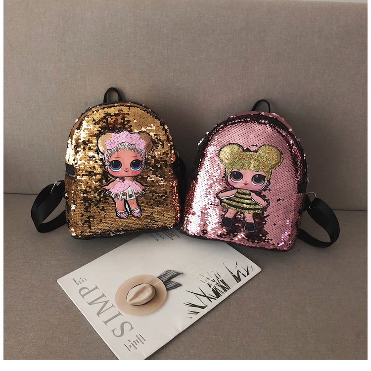 AND / COD / Tas Ransel Wanita Motif Karakter Tas Glitter Backpack Sequin Tas Punggung Anak Perempuan Sekolah Fashion Korean Style T159