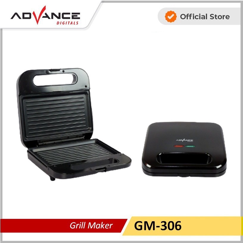 Panggang Listrik Advance Grill Maker GM-306 Panggang Daging Sosis Roti Praktis