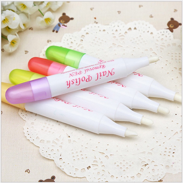 【 COD 】Nail gel polish remover pen removal nail polish / pen penghapus kutek berantakan keluar garis(1PCS)