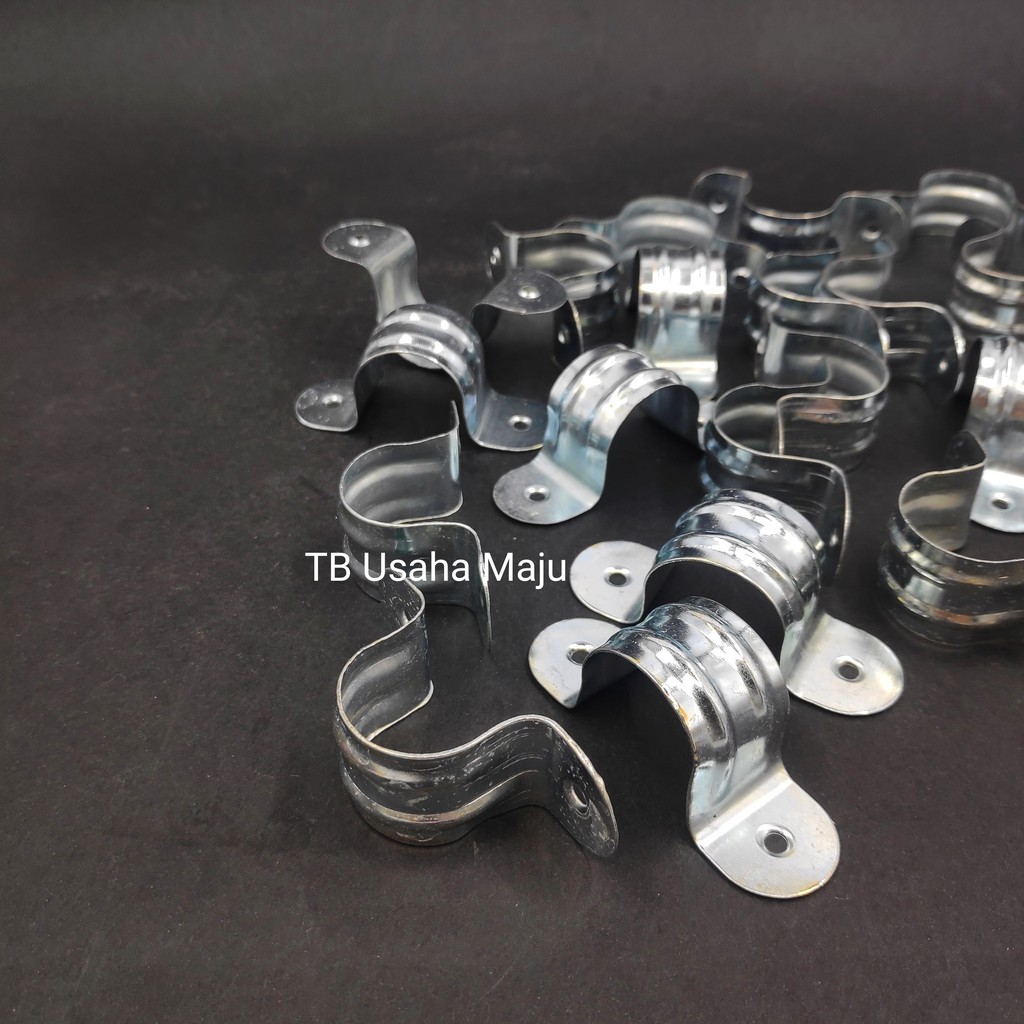 Klem Plat Pipa / Besi 1/2"