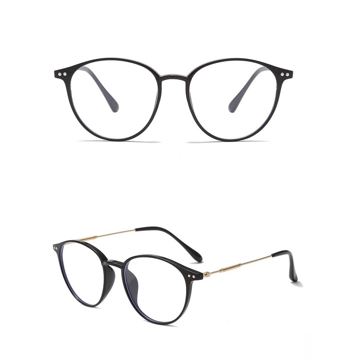 Kacamata Anti Blue Light Bingkai Bulat Untuk Wanita