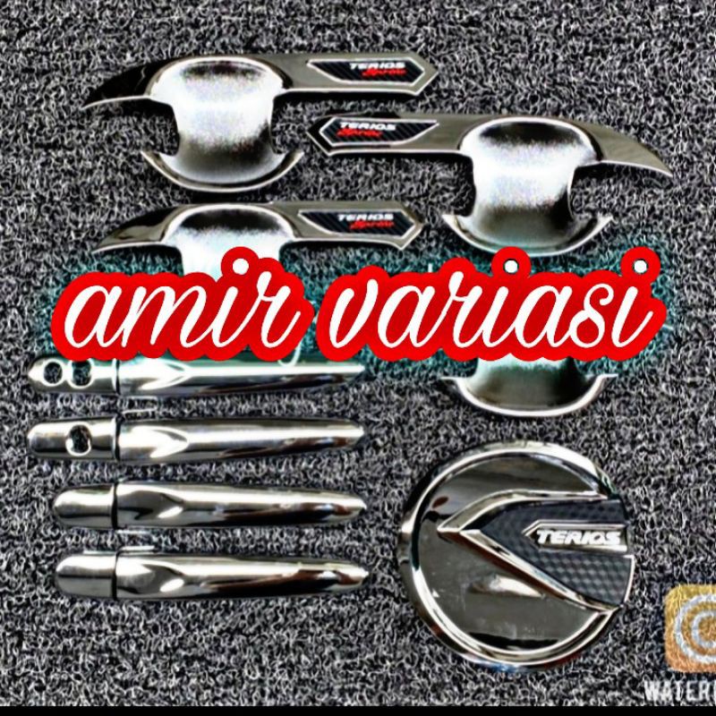 All new Terios 2018-2021 paket handle outer mangkok+tank cover chrome