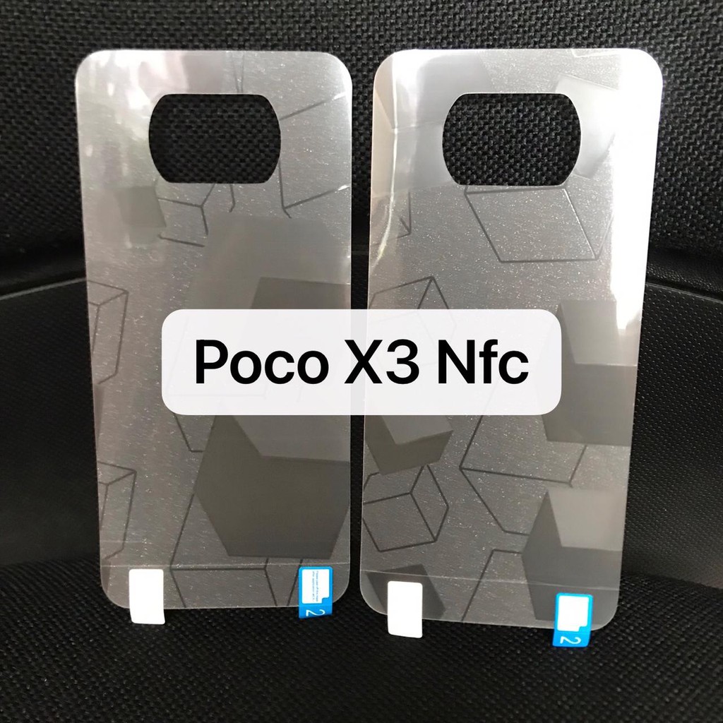 XIAOMI POCOPHONE POCO M5 M5S M4 PRO X3 GT F3 5G M3 PRO M3 X3 PRO X3 NFC M3 ANTI GORES SKIN BACK GLITTER 3D CUBE ANTI JAMUR PELINDUNG BELAKANG ANTI JAMURAN