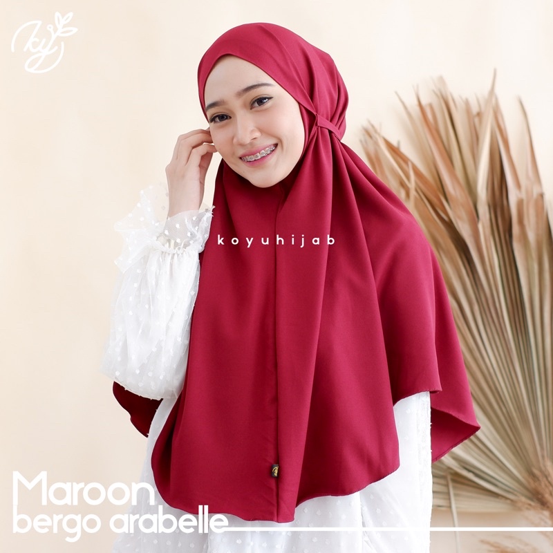 Koyu Hijab Bergo Instan Arabelle Premium Super Best Seller