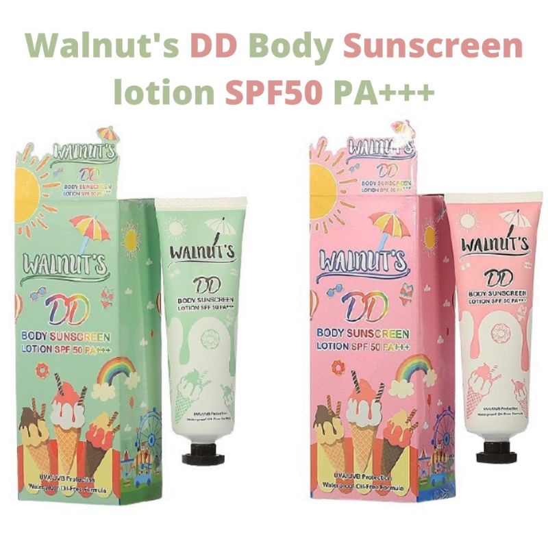 VIRAL WALNUTS DD Body Sunscreen Lotion SPF 50 PA+++ Original Thailand