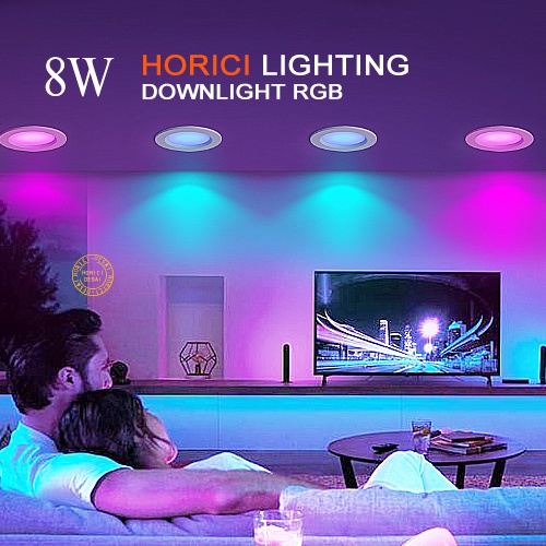 MEREK HORICI ASLI 8W LAMPU CEILING / DOWNLIGHT/ CEILING, LAMPU CEILING RGB, RGB WARNA WARNI