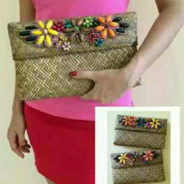 Clutch bambu manik