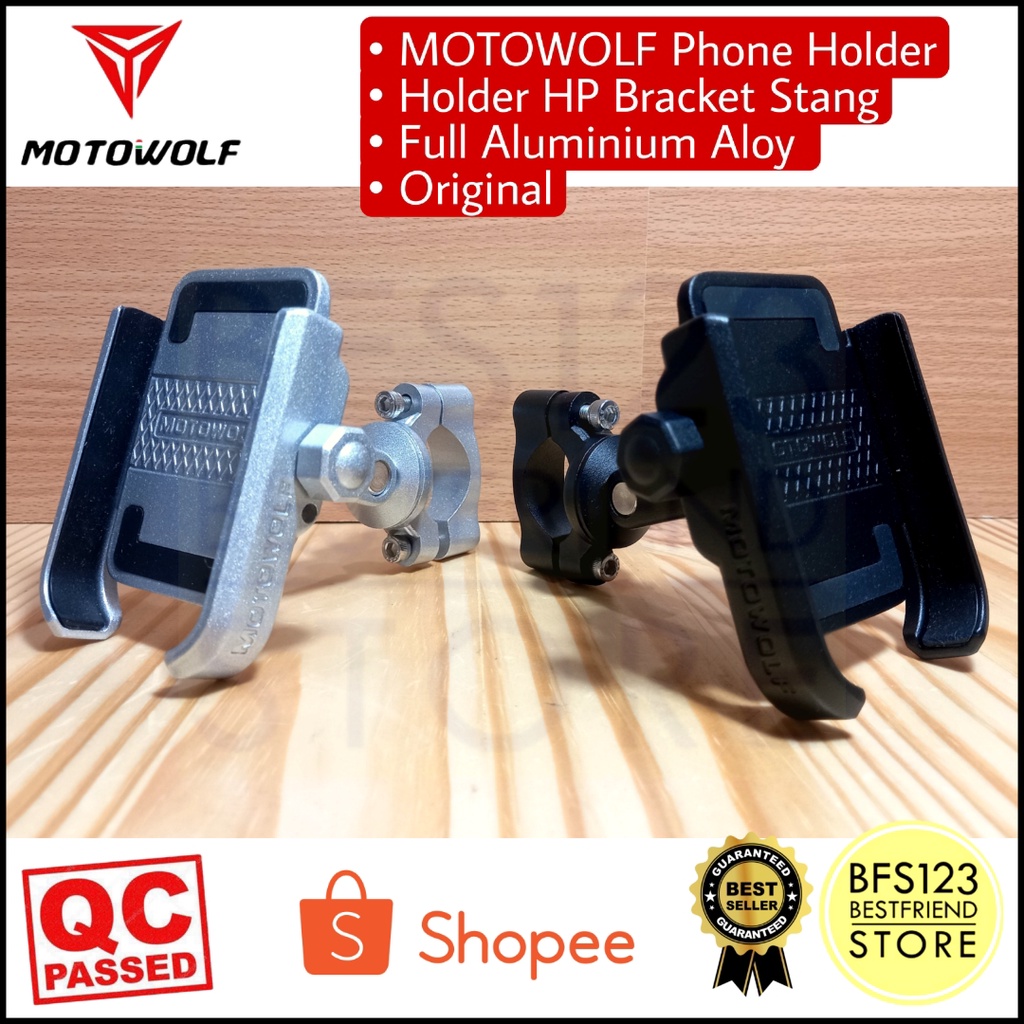 MOTOWOLF Phone Holder Holder HP Bracket Stang Aluminium Aloy Original