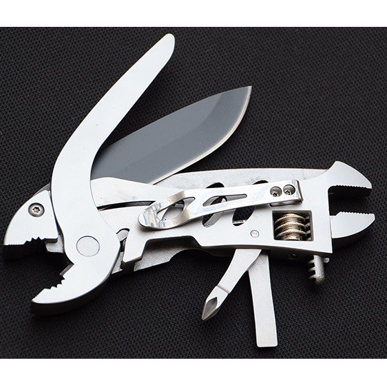 Edc Plier Wrench Tang Kunci Pas Pisau Obeng Clip Stainless Steel Mpg06 Shopee Indonesia