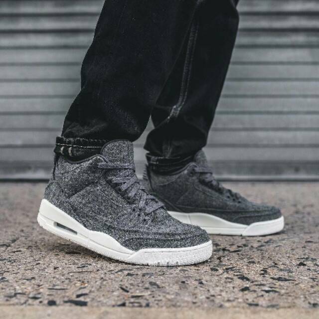 NIKE JORDAN 3 WOOL PREMIUM ORIGINAL. SNEAKERS OLAHRAGA IMPORT. SEPATU BASKET. NIKE AIR JORDAN MURAH