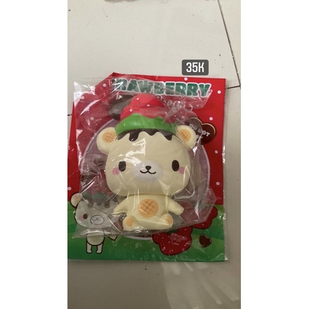 (booked) yummibear strawberry squishy