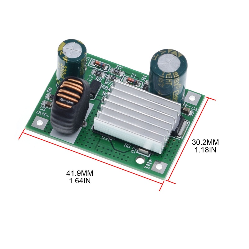 Btsg DC-DC Step Down Variable Volt Regulator Bu-ck Converter Penstabil Tegangan Elektronik Power Supply Module Heavy Cur