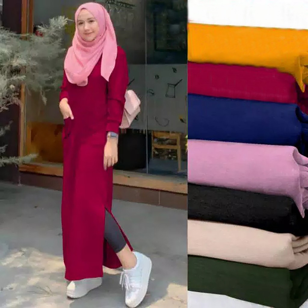 MAXI LINDY / GAMIS LINDY BAHAN BABYTERRY GOOD QUALITY-1