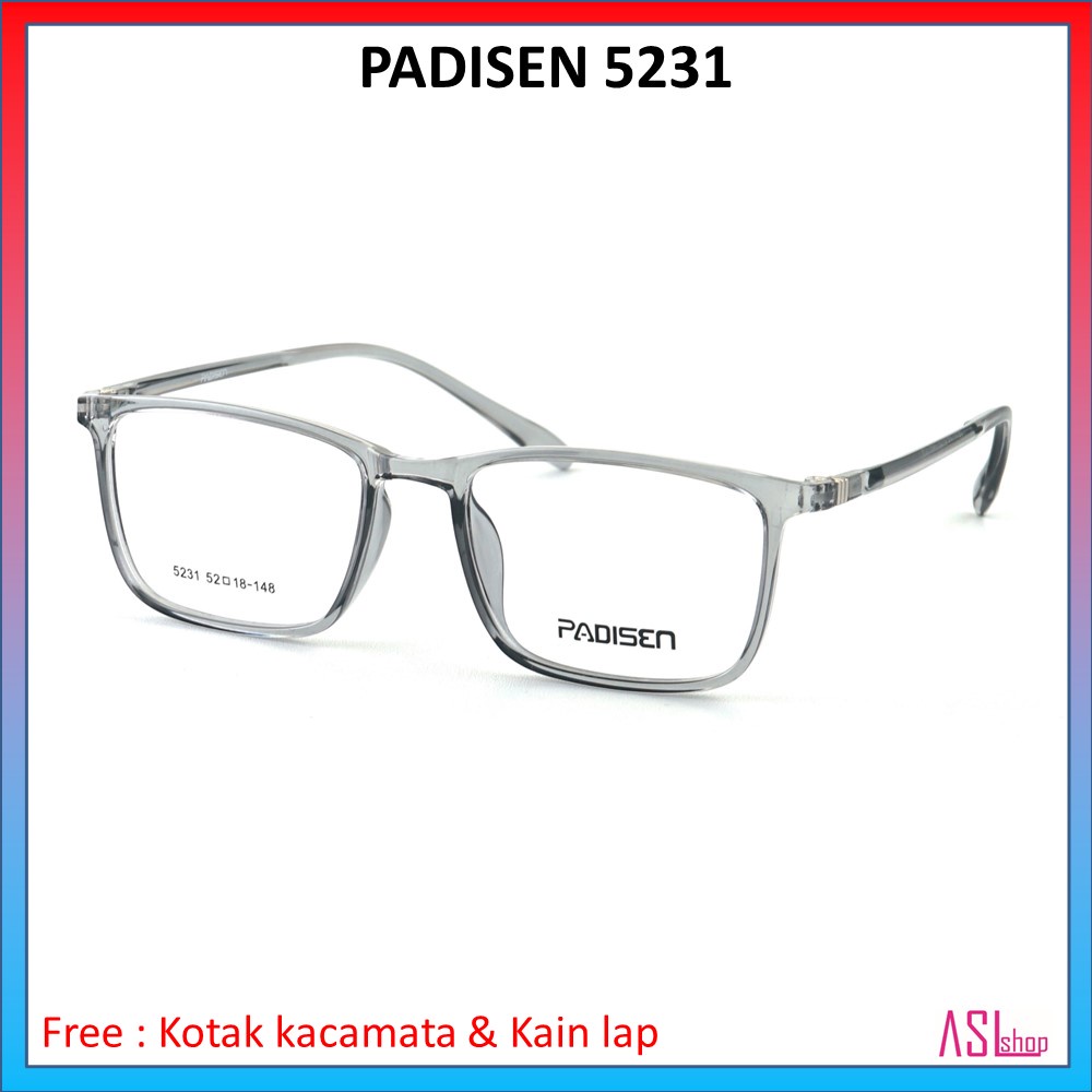 FRAME DAN KACAMATA MINUS (PADISEN TR 5231) RINGAN DAN LENTUR