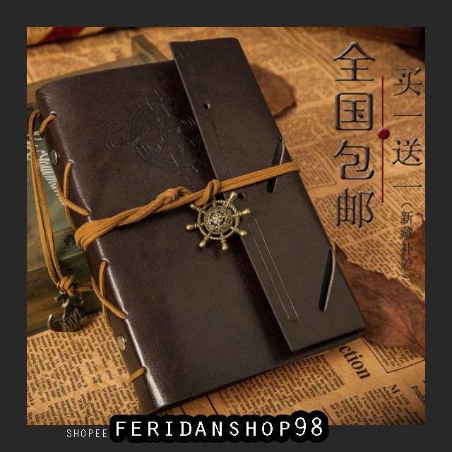 

BT158 BUKU CATATAN BINDER BEST KULIT RETRO PIRATE - COFFEE - COFFEE BY FERIDANSHOP98