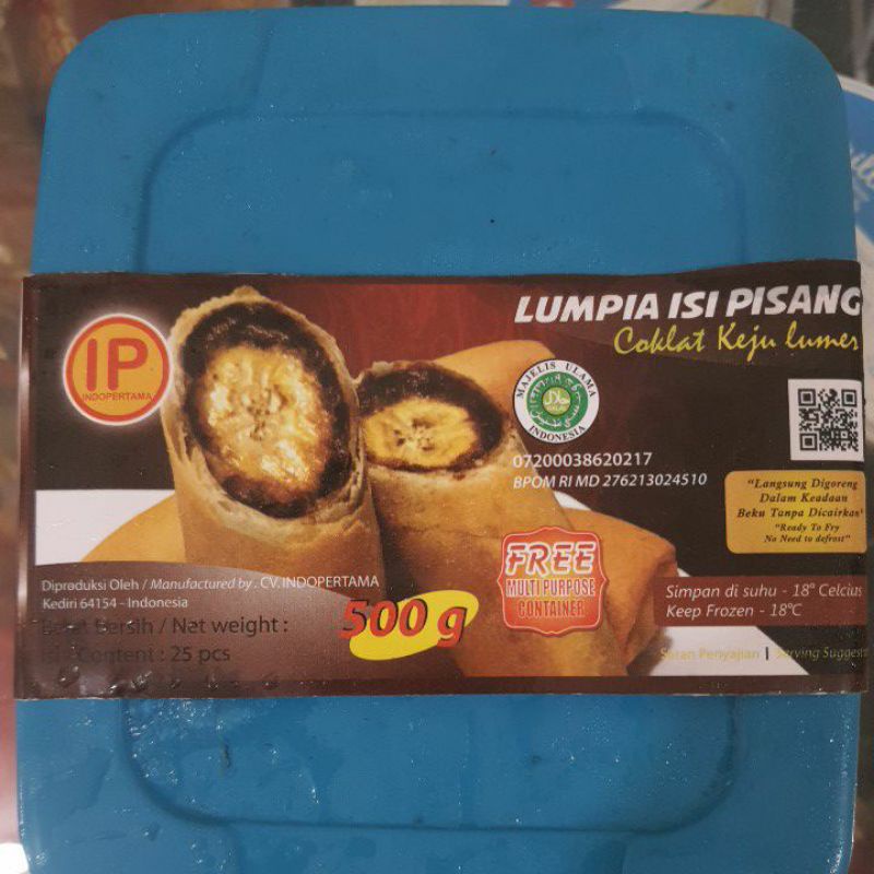 

Lumpia isi pisang isi 25pc 500gr