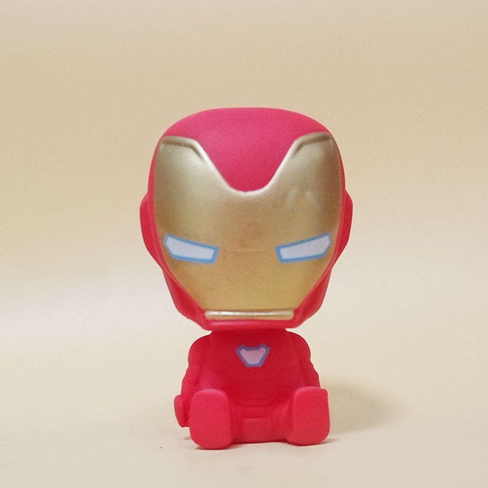 Lanfy Marvel Avengers Koleksi PVC Iron Man Anime Kue Hias SpiderMan