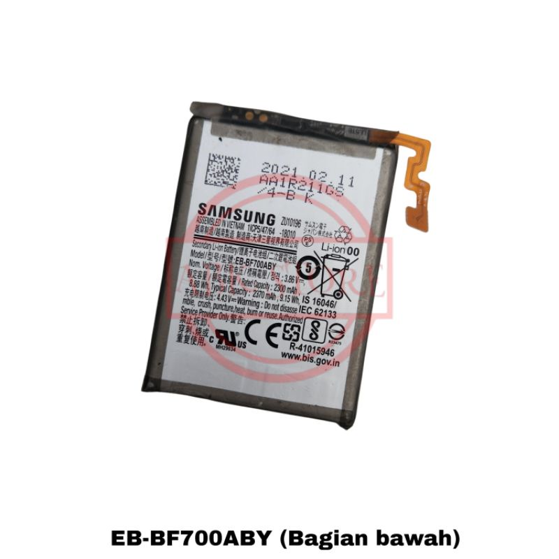 BATRE BATERAI BATTERY SAMSUNG GALAXY Z FLIP SM-F700F EB-BF700ABY / EB-BF701ABY ORIGINAL