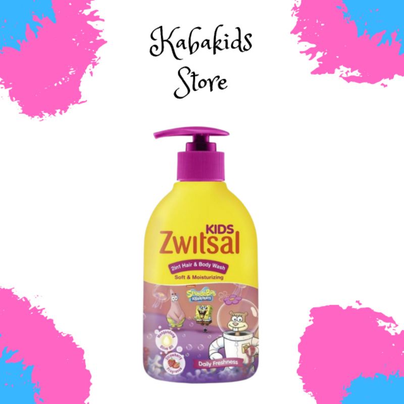 Zwitsal Kids 2in1 Hair and Body Wash Soft and Moisturizing 280 ml