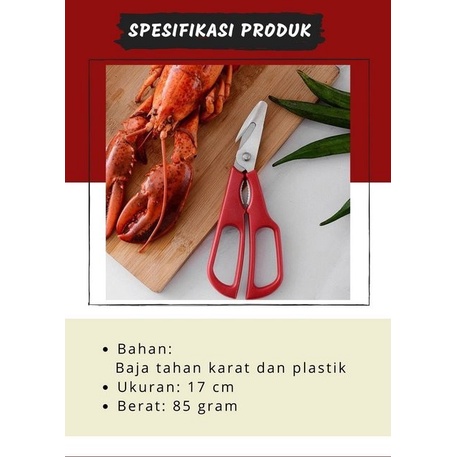 BAROKAH Ultimate Seafood Shears | Membantu memotong crab lobster kepiting