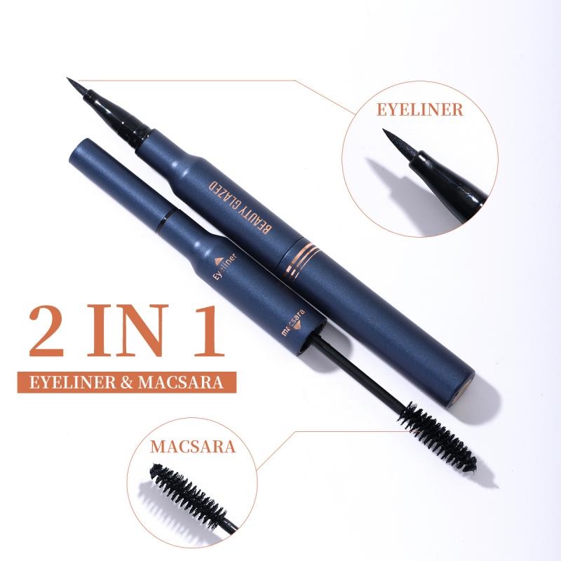 Beauty Glazed 2IN1 Eyeliner And Mascara Bushy Big Eyeliner Dan Maskara Beauty Glazed Eyeliner Beauty Glazed  Maskara Beauty Glazed