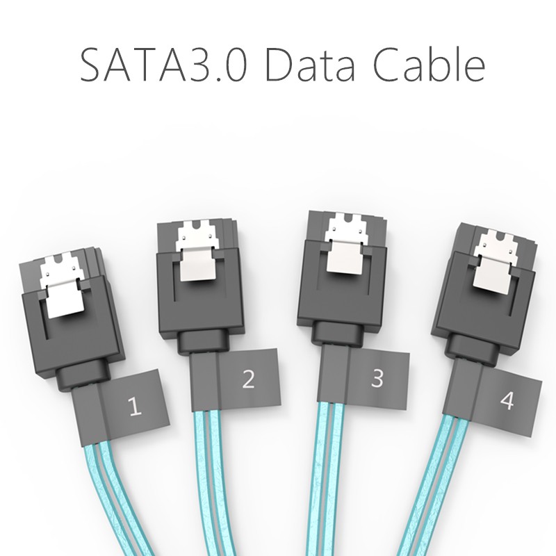 Kabel data SATA 3 Orico 4 Pack clip L shape 6Gbps cpd 7p6g bw904s - Cabel data sata 3.0 hdd ssd L